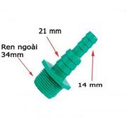 Nối ống nước 21-14 ly ren ngoài 34 N21-14ly-RN34