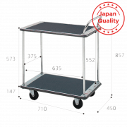 Xe đẩy hàng 2 tầng Dandy DM-BT2-DX