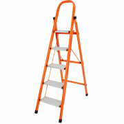 Thang nhôm ghế 5 bậc Nikawa NKA-05 (Trắng phối cam)