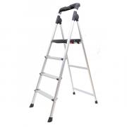 Thang nhôm ghế 4 bậc Nikawa NKP-04 (Trắng phối đen)