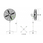 Quạt điện đứng Ifan NS-65 Plus