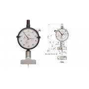 Đồng hồ đo sâu 0-10mm x 0.01 Đế 40mm Mitutoyo 7210