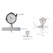 Đồng hồ đo sâu 0-200mm x 0.01 Đế 100mm Mitutoyo 7220