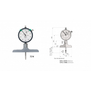 Đồng hồ đo sâu 0-210mm x 0.01 Đế 101.6mm Mitutoyo 7214