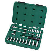 Bộ đầu tuýp 25 chi tiết 1/4" Sata 09098