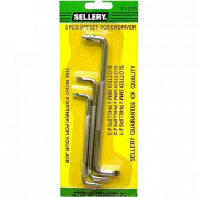 Tô vít 3 chiếc mũi cong (SL5xPH1, SL6xPH2, SL8xPH3) Sellery 11-215