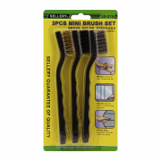 Bộ bàn chải sắt 3 cây (Inox, đồng, nilon) Sellery 30-270