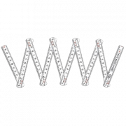 Thước lá gấp màu trắng Shinwa 78606