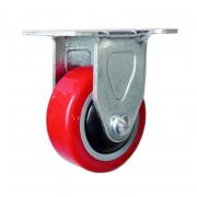 Bánh xe PU đỏ tải trọng nhẹ cố định Kyung Chang 2030R A1 PVC