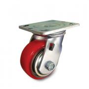 Bánh xe PU đỏ tải trọng trung bình xoay Kyung Chang 4040S A1 PC