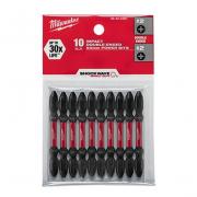 Bộ 10 mũi đầu vặn vít ngắn Milwaukee 48-32-4361 PH2-65mm