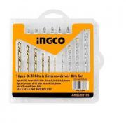 Bộ 16 mũi khoan kim loại và mũi bắt vít INGCO AKSDB9165
