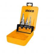 Bộ 3 mũi khoan chóp nón INGCO AKSDS0302