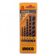 Bộ 5 mũi khoan bê tông đuôi trơn INGCO AKD3051