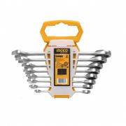 Bộ 8 cờ lê miệng vòng hai chiều (8-19mm) INGCO HKSPAR1082