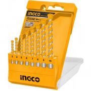 Bộ 8 mũi khoan bê tông đuôi trơn INGCO AKD3081