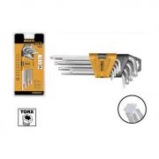 Bộ 9 chìa lục giác bông INGCO HHK13091