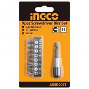 Bộ 9 đầu tua vít INGCO AKSD0071