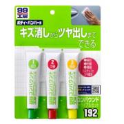 Bộ đánh bóng lấp mờ vết xước, phục hồi sơn 3 bước dạng ke SOFT99 B-192 80ml