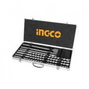 Bộ mũi khoan bê tông gài SDS Max và mũi đục INGCO AKD5075