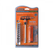 Bộ mũi vít, đầu tuýp tay vặn chữ T Asaki AK-6357