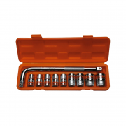 Bộ tuýp 1/2" xi bóng viền cam Asaki AK-9766