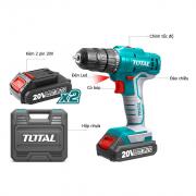Máy khoan búa dùng pin Lithium E20 Total TIDLIE2001
