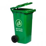 Thùng rác nhựa xanh lá Vietclean B-120 120L