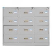 Tủ sắt sơn tĩnh điện Hòa Phát 3 khoang TU118-12D