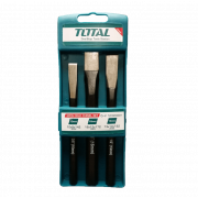 Bộ 3 đục dẹp nhọn Total THT42K0301