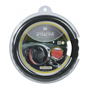 Bọc vô lăng Hàn Quốc UB Auto Attractive 380mm (Black)