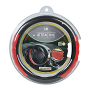 Bọc vô lăng Hàn Quốc UB Auto Attractive 380mm (Red)