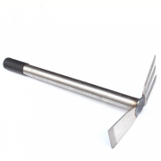 Cuốc cào xới đất không gỉ cán đen