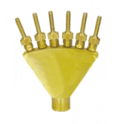 Đầu phun nước hình bàn tay phi 34mm Inox