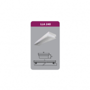 Máng đèn LED tán quang gắn âm trần Duhal LLA 240