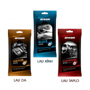 Bộ khăn lau da, tap lô và kính Areon