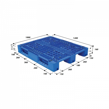 Pallet nhựa tải trọng trung bình MS EN4-1210- 3