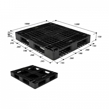 Pallet nhựa oneway MS N4-1210SL2