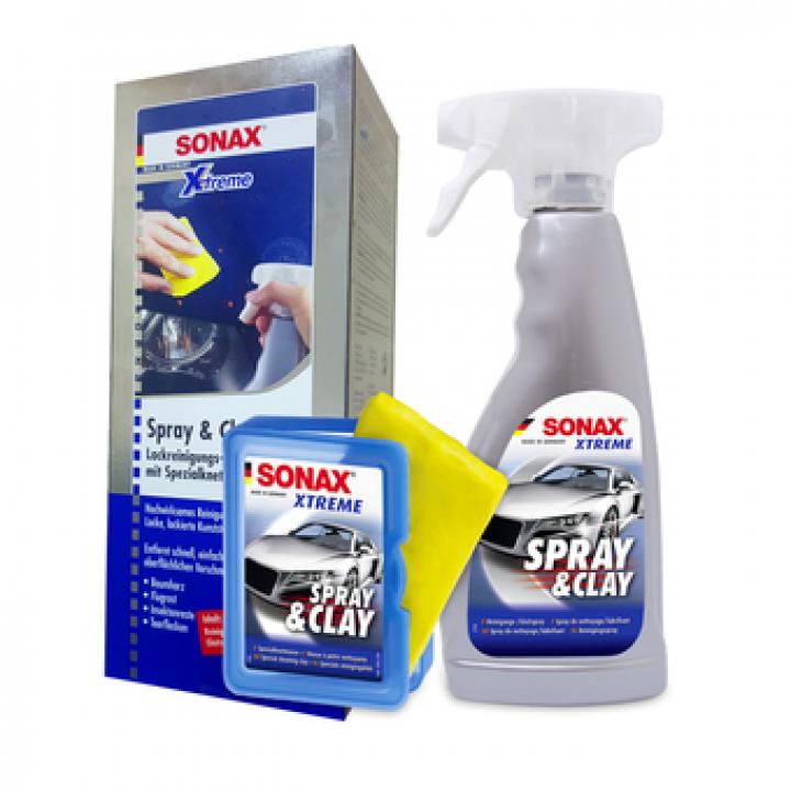 Bộ tẩy bụi sơn Sonax Spray & Clay 203241