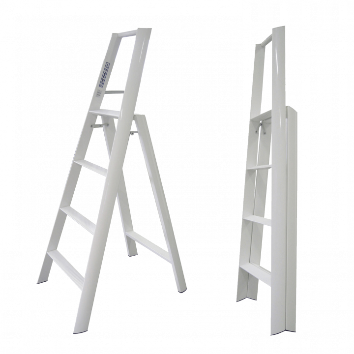 Thang nhôm ghế 4 bậc Advindeq AV304 (Trắng) - Taiwan