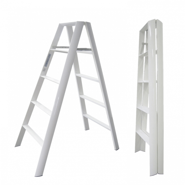 Thang nhôm ghế 5 bậc Advindeq AV305 (Trắng) - Taiwan