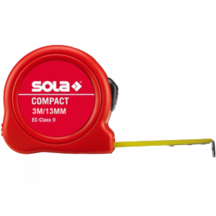 Thước thép cuộn ngắn Sola Compact CO 3 ME - SB 3m