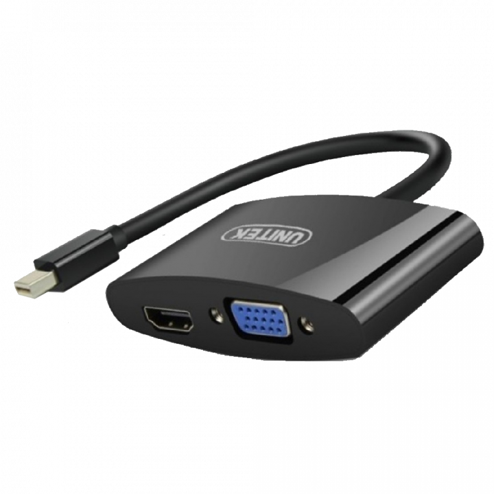 Dây cáp Mini Displayport - VGA - HDMI Unitek Y-6328BK