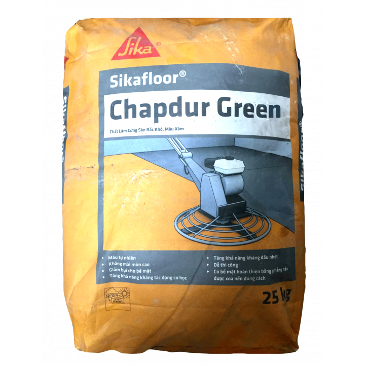 Bột xoa nền tăng cường bề mặt bê tông Sika Sikafloor Chapdur Green