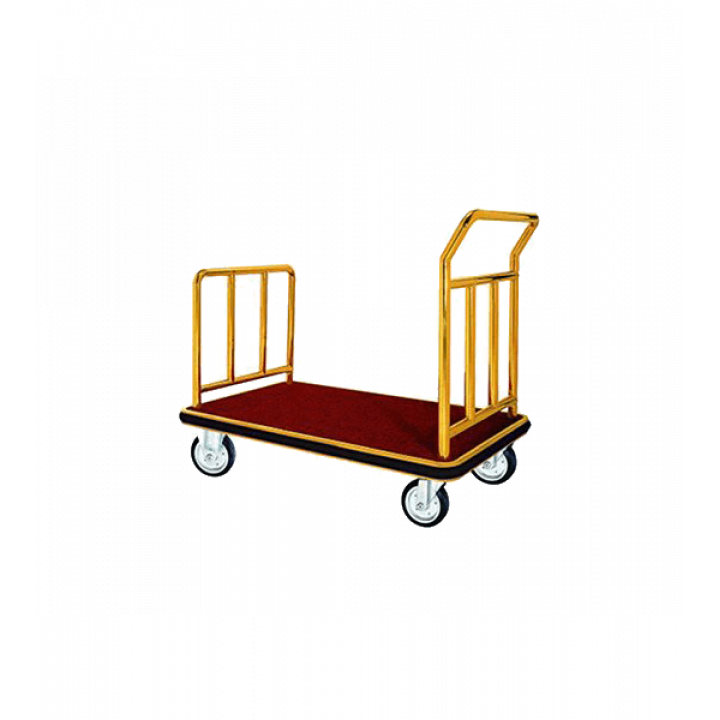 Xe đầy hành lý lùn inox vàng DV2407-1