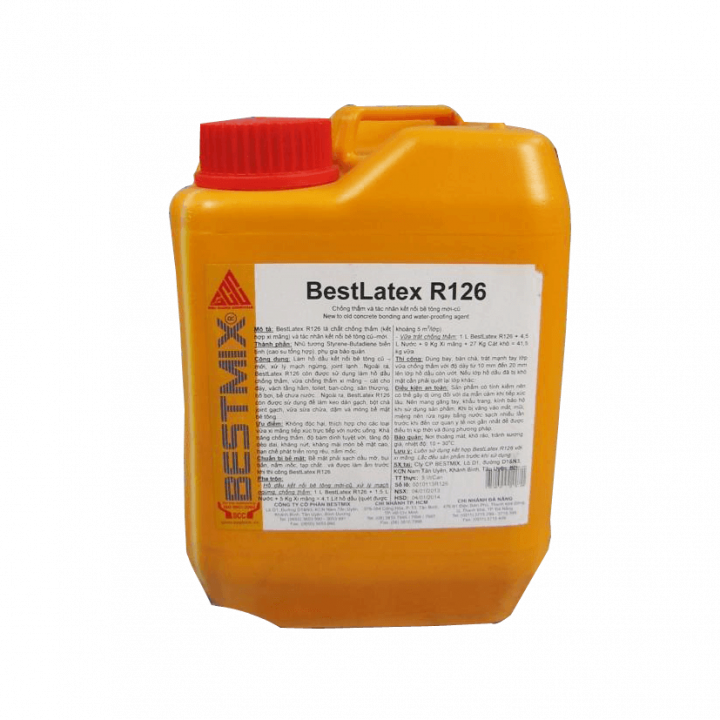 Dung dịch chống thấm và kết nối bê tông Bestmix BestLatex R126 5 L