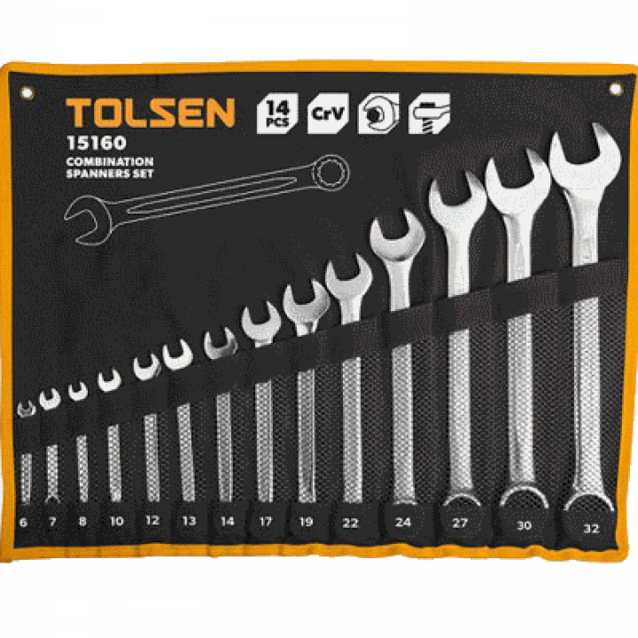 Bộ chìa khóa vòng - miệng Tolsen 15160