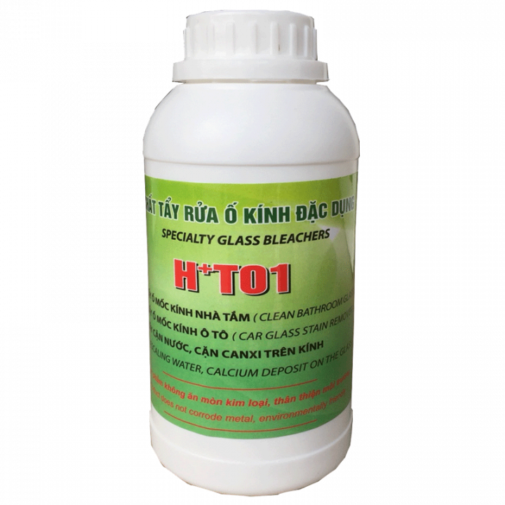 Chất tẩy cặn canxi trên kính H+T01