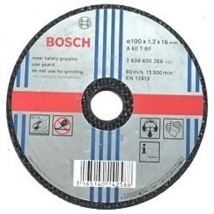 Đá cắt máy mài cầm tay Bosch 2608600266 100 x 1.2 x 16 mm