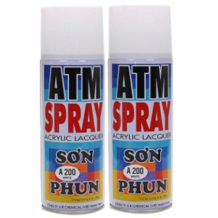 Sơn Xịt ATM Spray A200 400ml (Trắng) - Thùng 12 chai